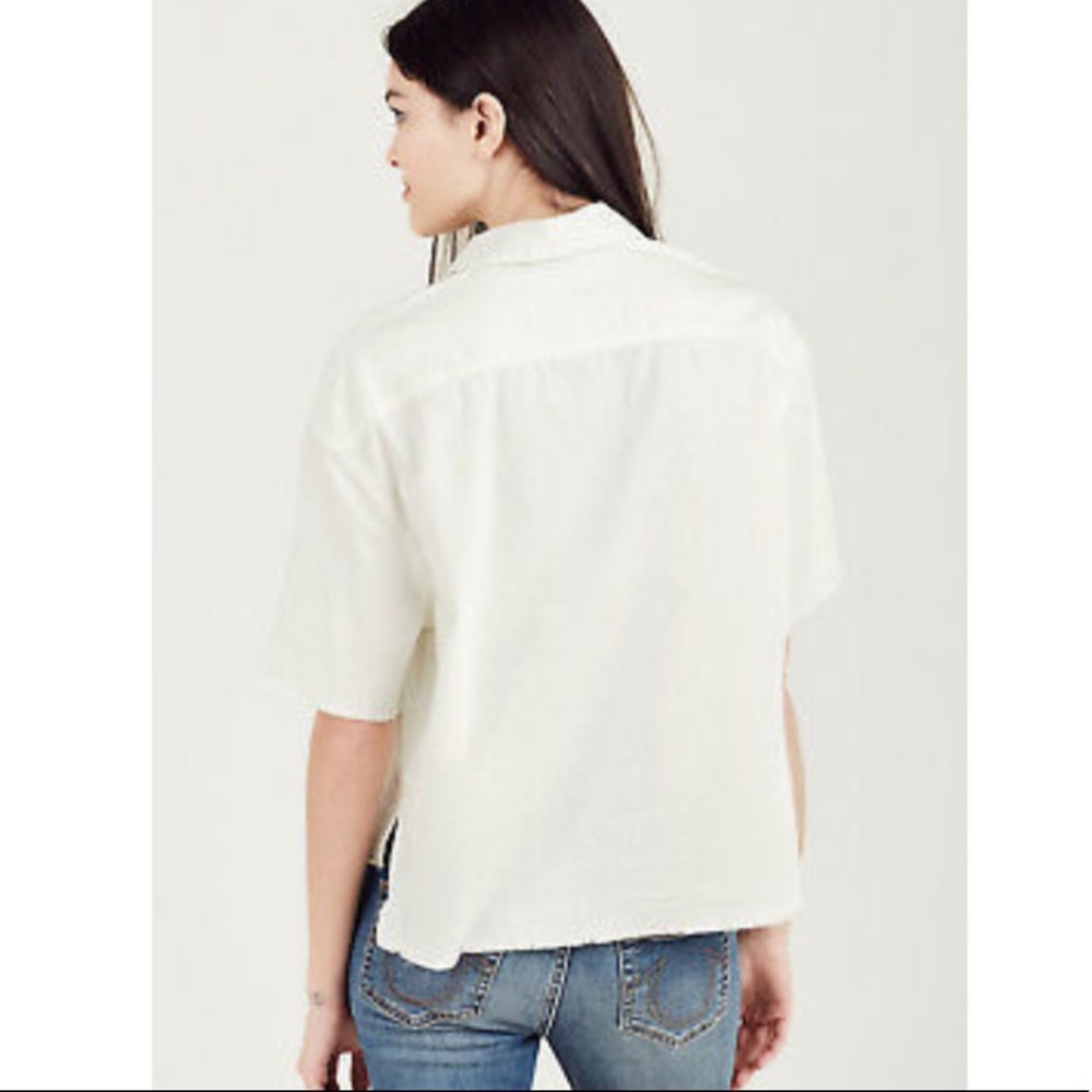 Cropped Boxy Button Down - image 2